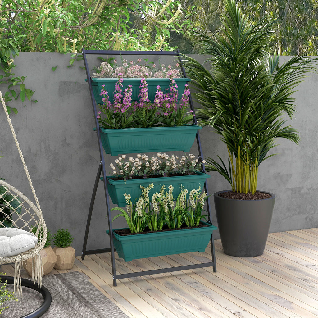 Outsunny 4-Tier Vertical Garden Planter