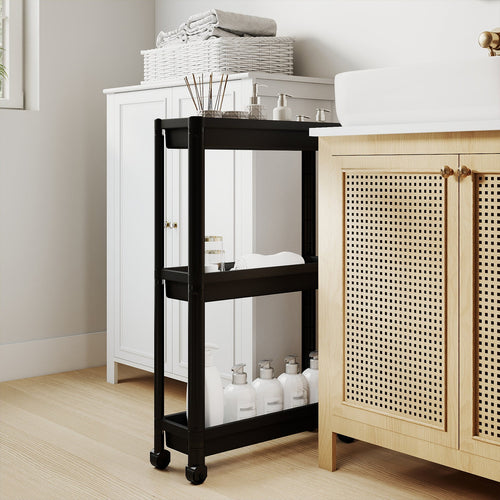 3-Tier Slim Rolling Storage Cart — 2 Pack