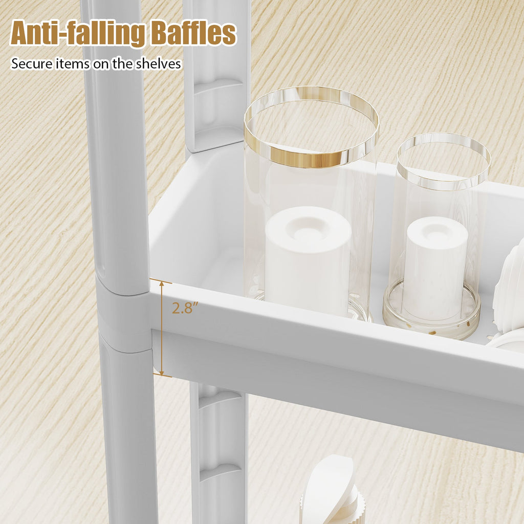 3-Tier Slim Rolling Storage Cart — 2 Pack