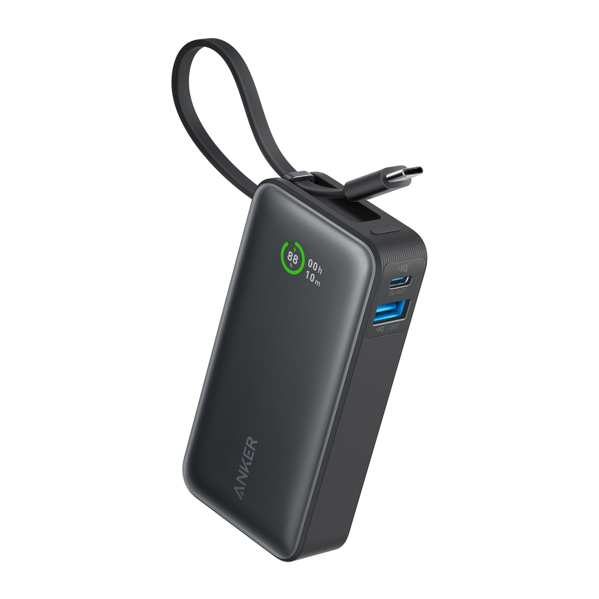 Anker Nano 10K Power Bank | 30W Built-In USB-C Cable