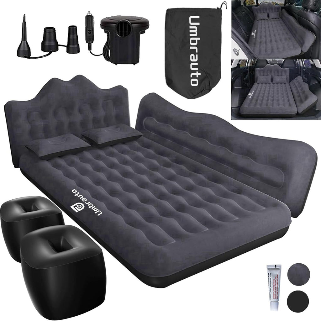 Umbrauto Inflatable Car Mattress with Pump & Pillows