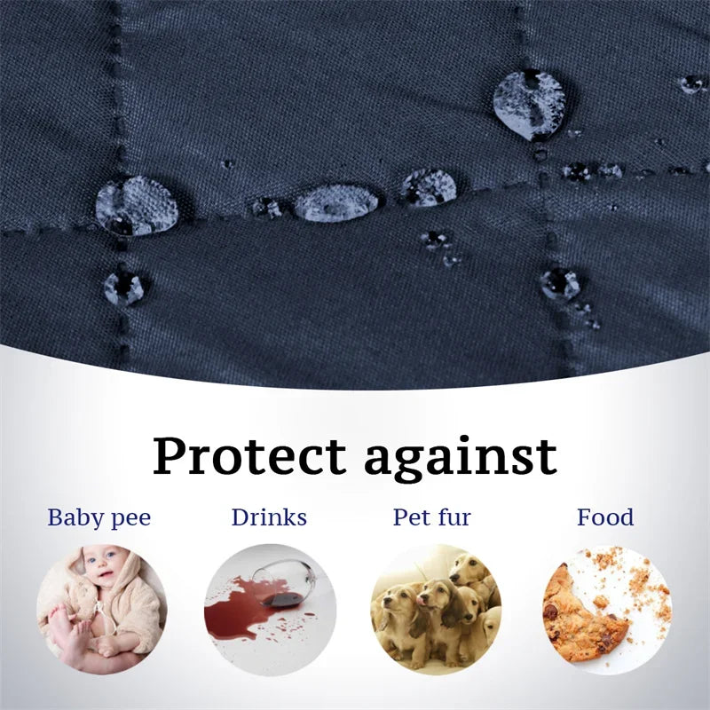 Water-Repellent Quilted Sofa Seat Cover