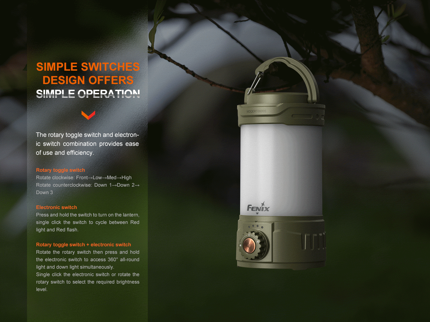 Fenix CL26R PRO Rechargeable Lantern | 650 Lumens