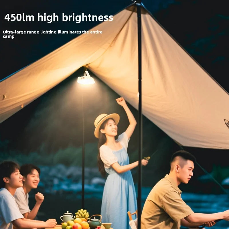 Solar Rechargeable Emergency Camping Lantern with Power Display
