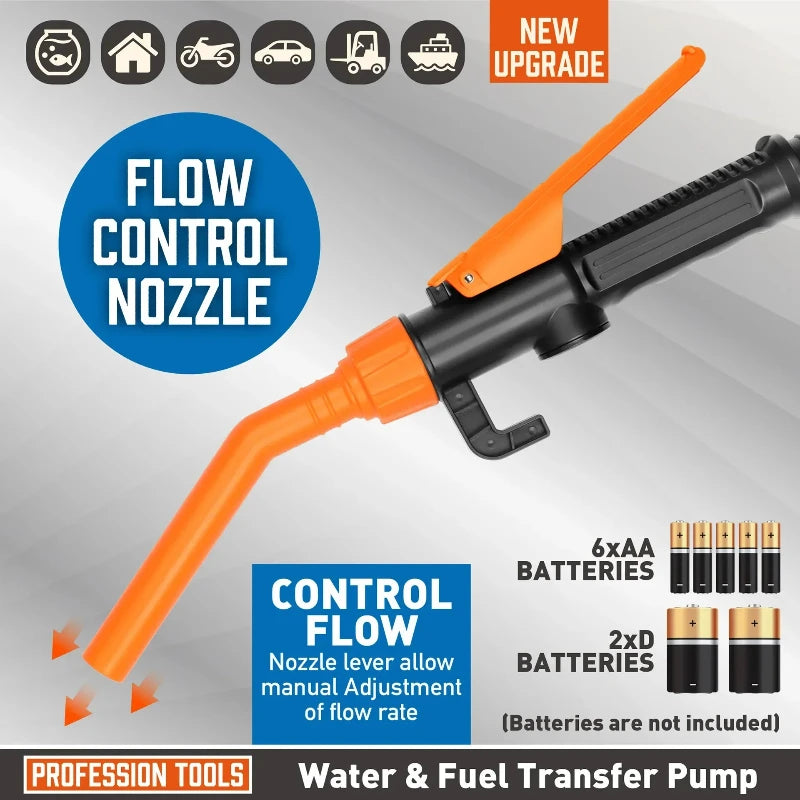 Portable Battery-Powered Fuel Transfer Pump