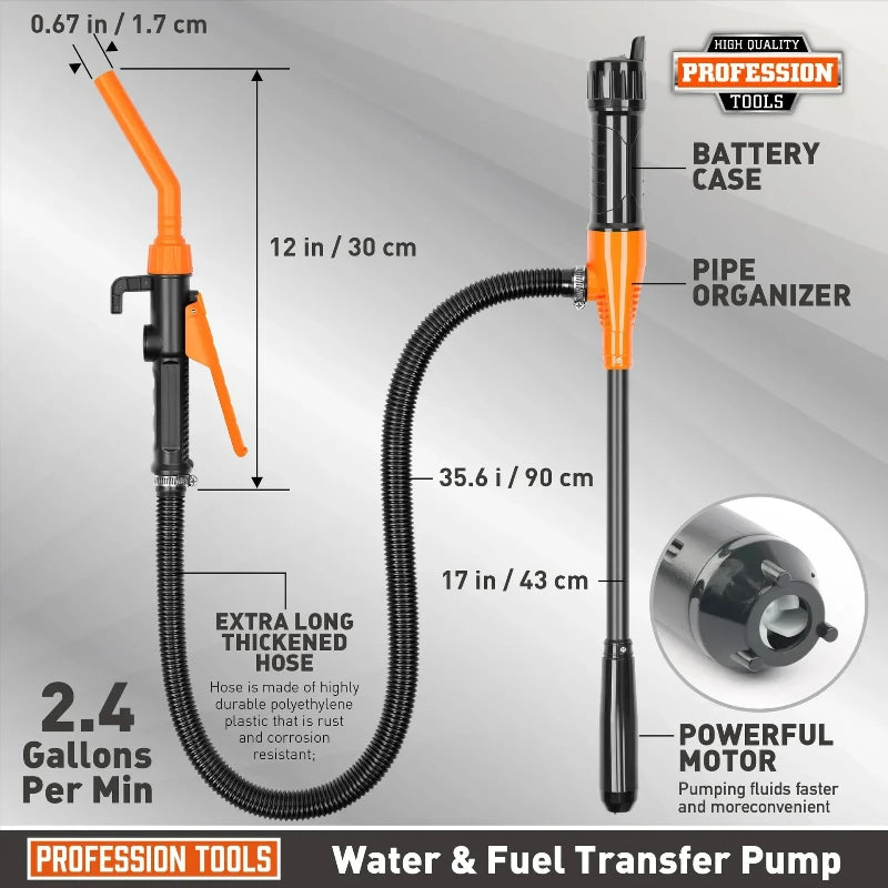 Portable Battery-Powered Fuel Transfer Pump