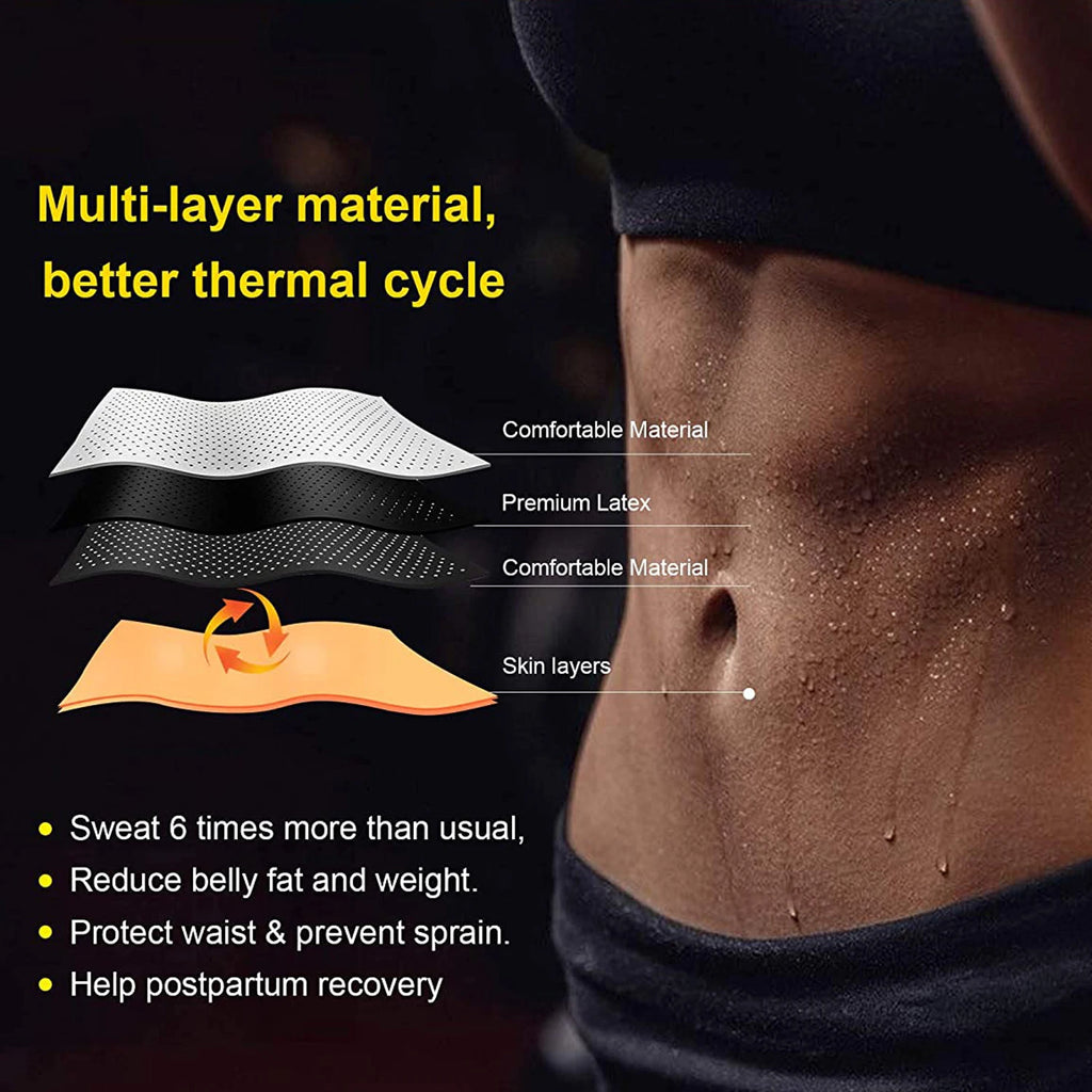 Adjustable Workout Waist Support & Sweat Band