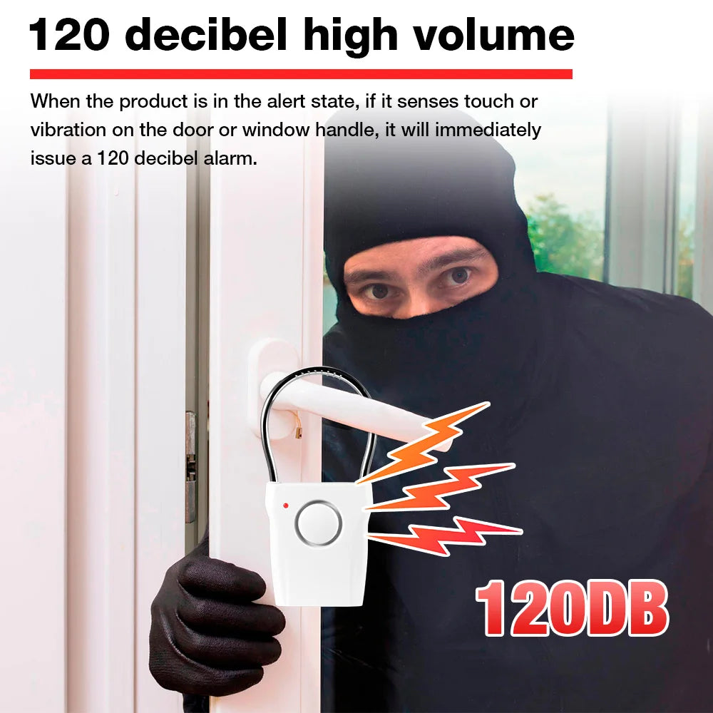 KERUI Portable Door-Handle Vibration Alarm