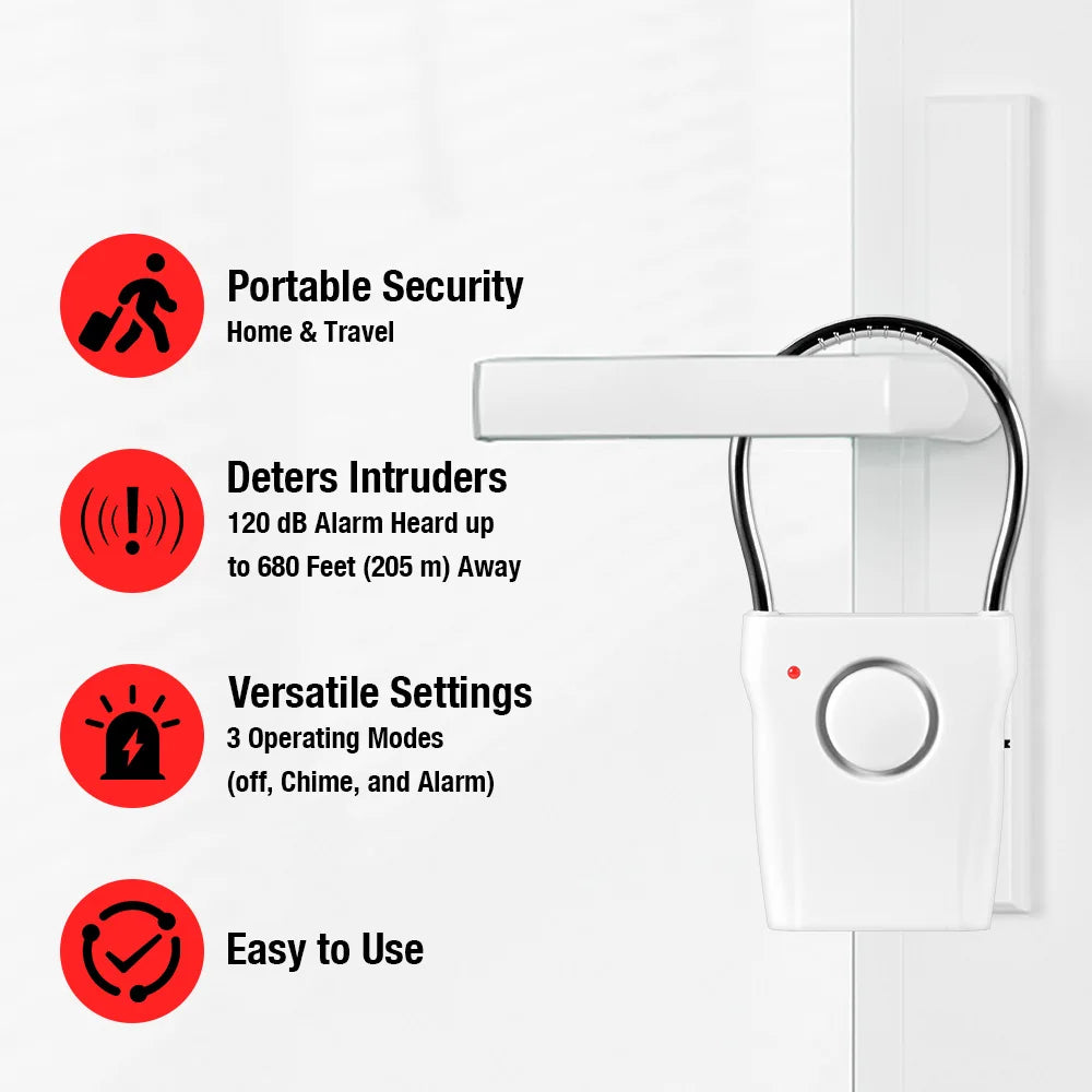 KERUI Portable Door-Handle Vibration Alarm