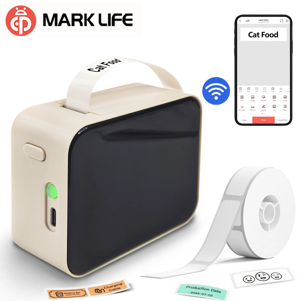 Omni Haven Pocket Bluetooth Thermal Label Maker – Marklife P15