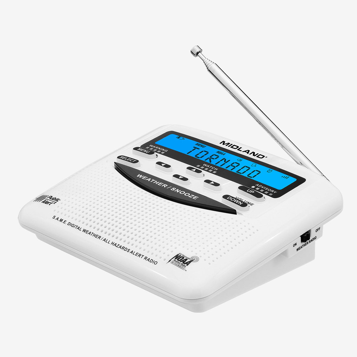 Midland WR120 NOAA Weather Alert Radio | S.A.M.E. Alerts