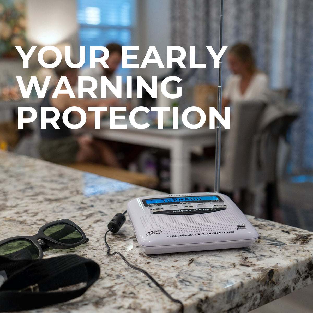 Midland WR120 NOAA Weather Alert Radio | S.A.M.E. Alerts