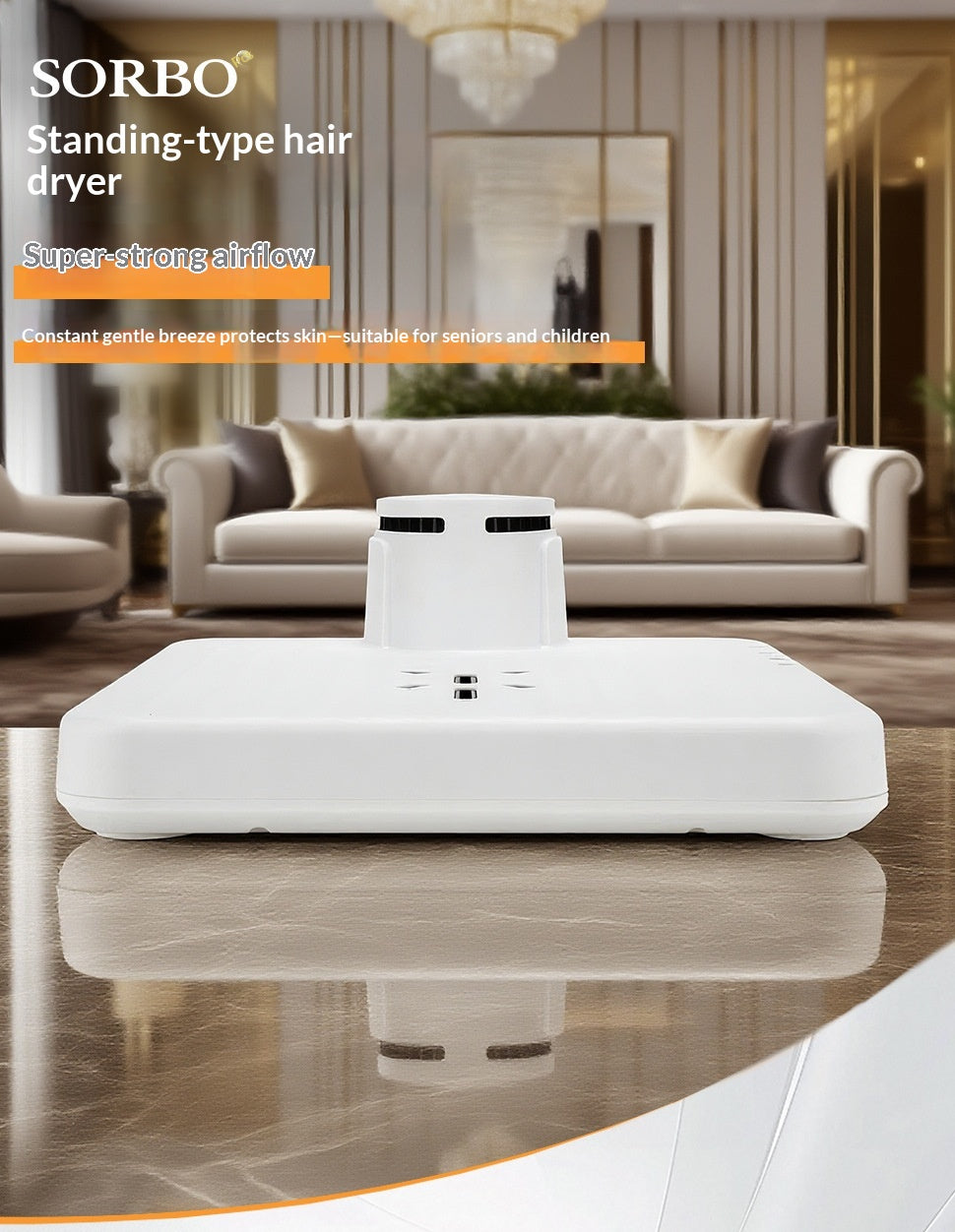 Step-On 960W Body Dryer – Warm & Cool Air