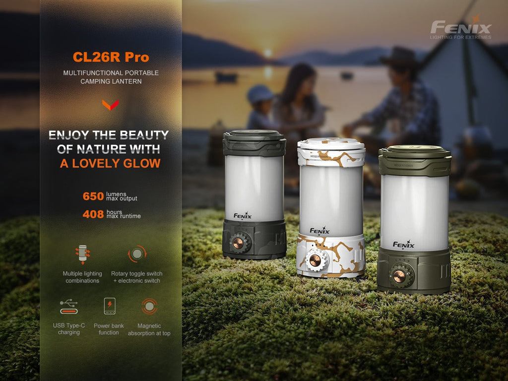 Fenix CL26R PRO Rechargeable Lantern | 650 Lumens