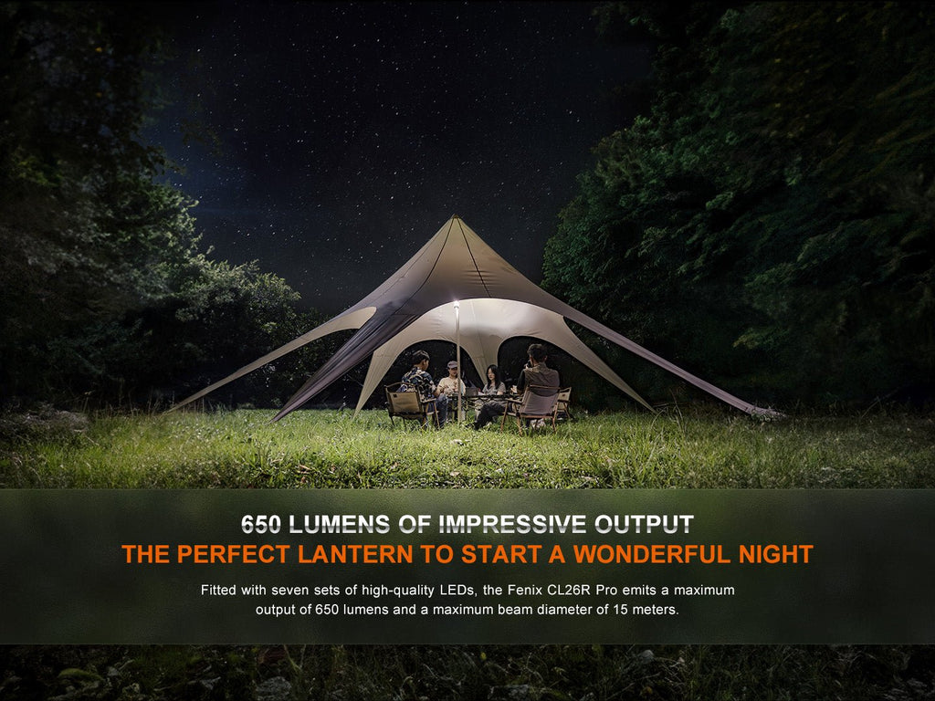 Fenix CL26R PRO Rechargeable Lantern | 650 Lumens