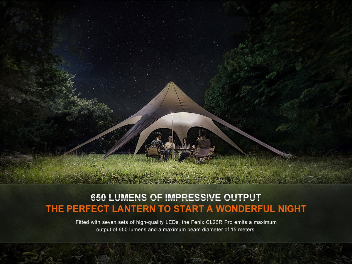 Fenix CL26R PRO Rechargeable Lantern | 650 Lumens