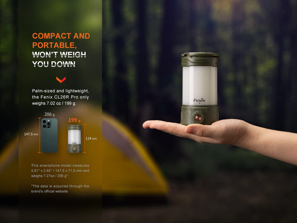 Fenix CL26R PRO Rechargeable Lantern | 650 Lumens