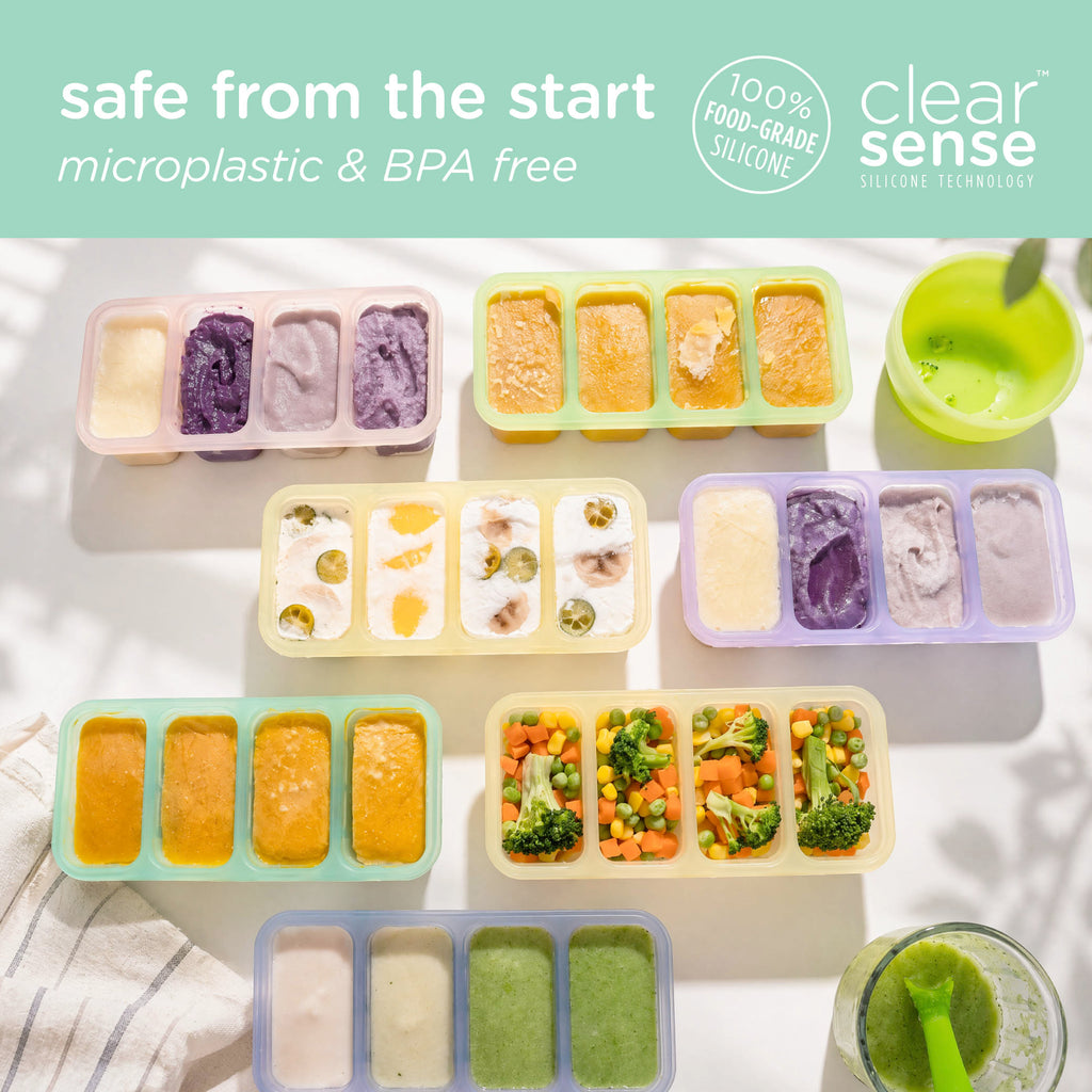 Olababy Silicone Freezer Portion Tray with Lid – ½ Cup