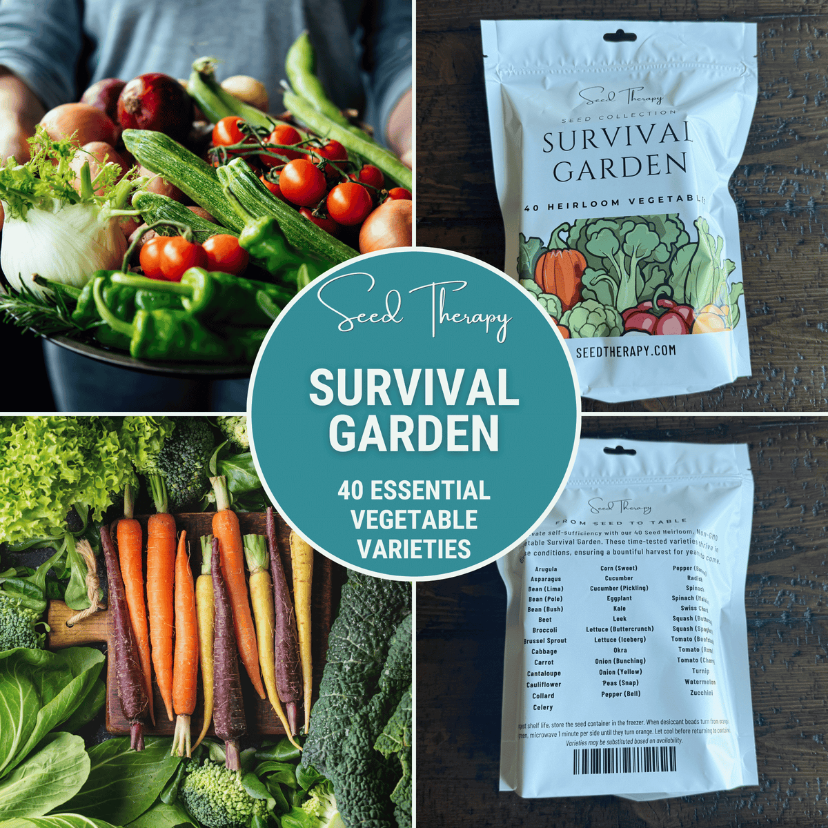 Omni Haven 40-Crop Survival Garden Seed Kit